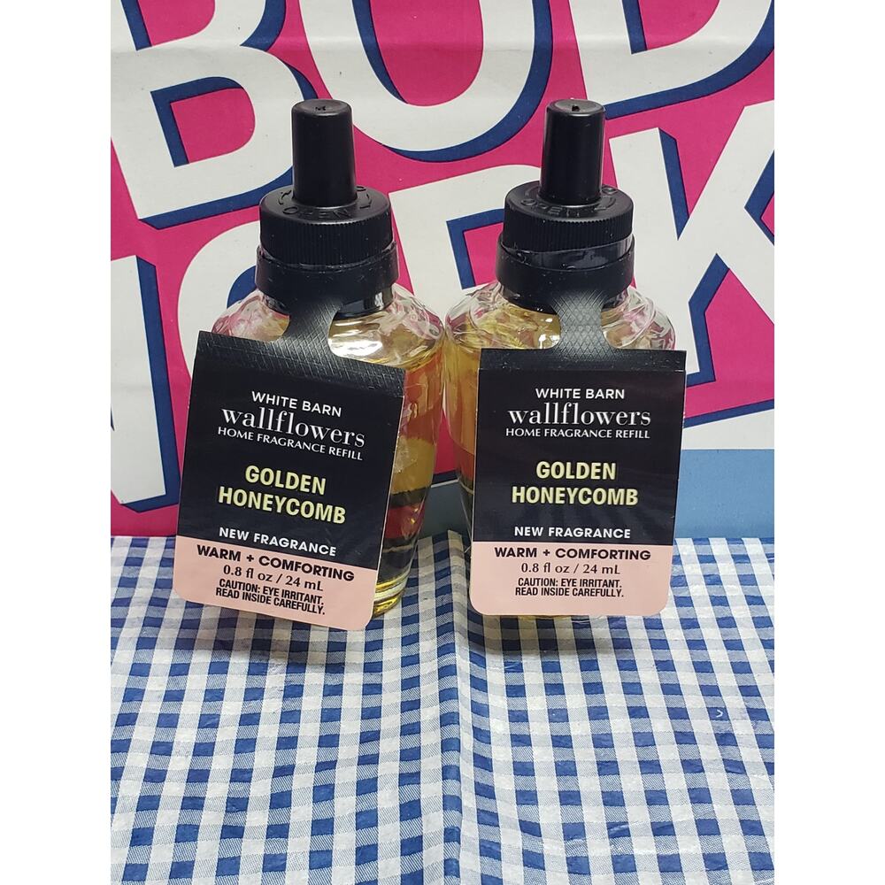 BBW Golden Honeycomb WARM & COMFORTING Fragrance Wallflower 2 Refills